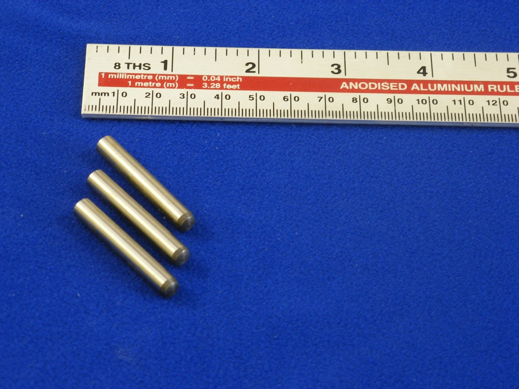 Retract dowel pins 40 mm length 6 mm diameter