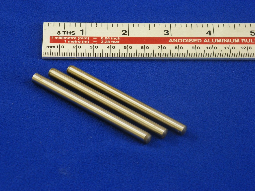 Retract dowel pins 80 mm length 6 mm diameter
